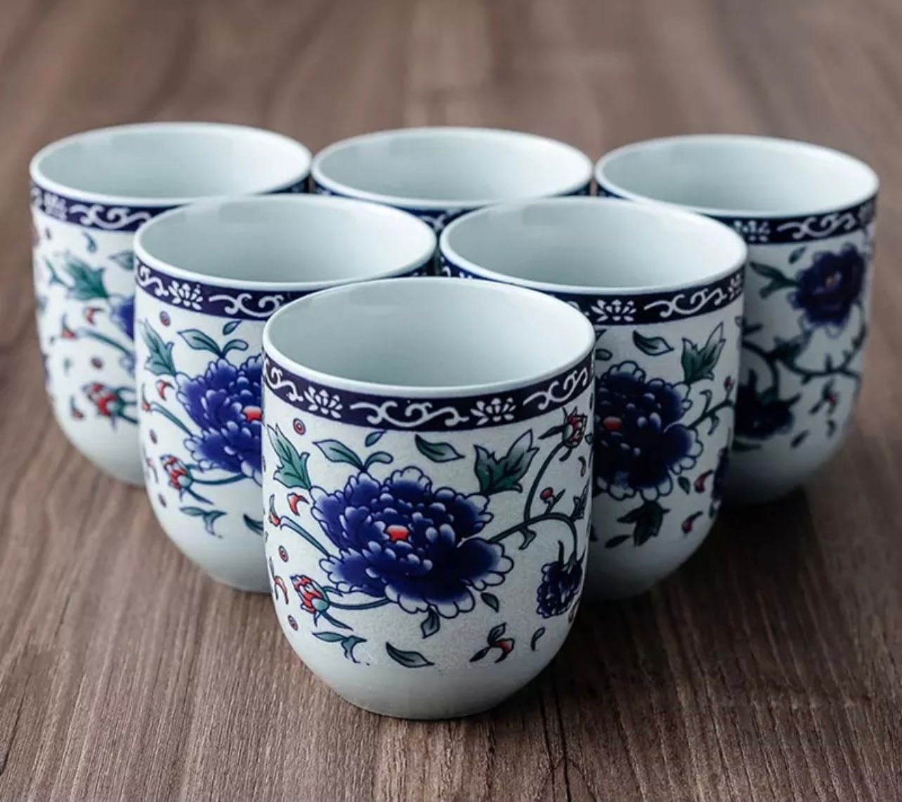 Blue Floral Tea Set