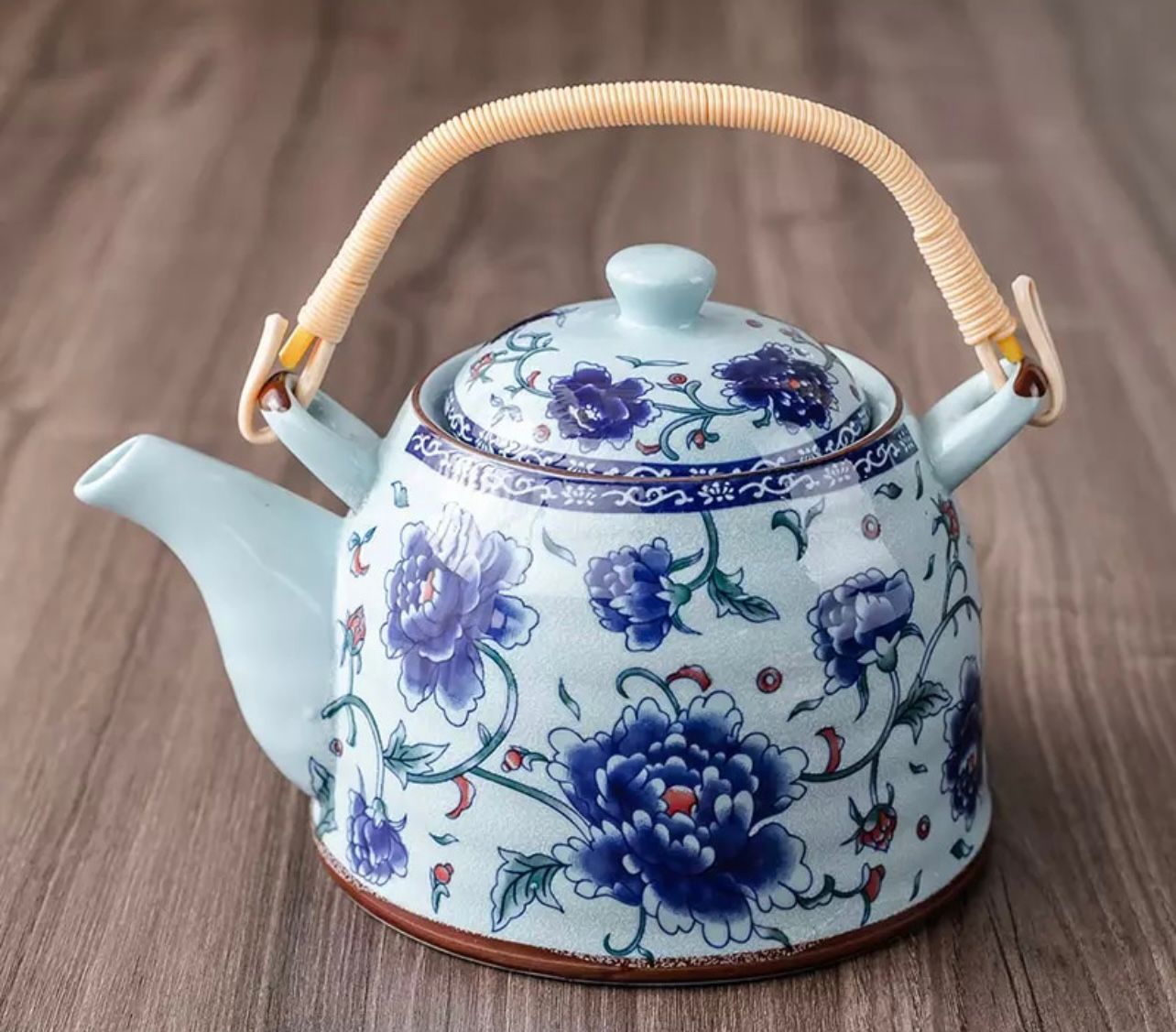 Blue Floral Tea Set