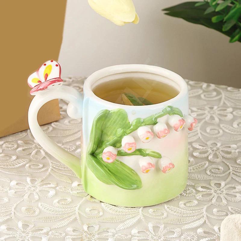 3D Flower Mugs