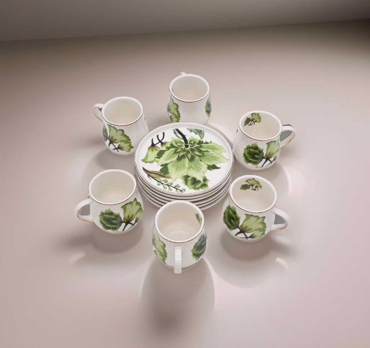 Elegant Floral Brew Set