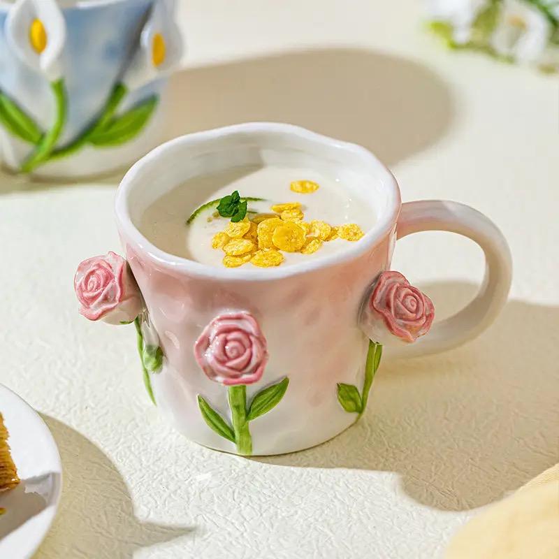 3D Flower Mugs