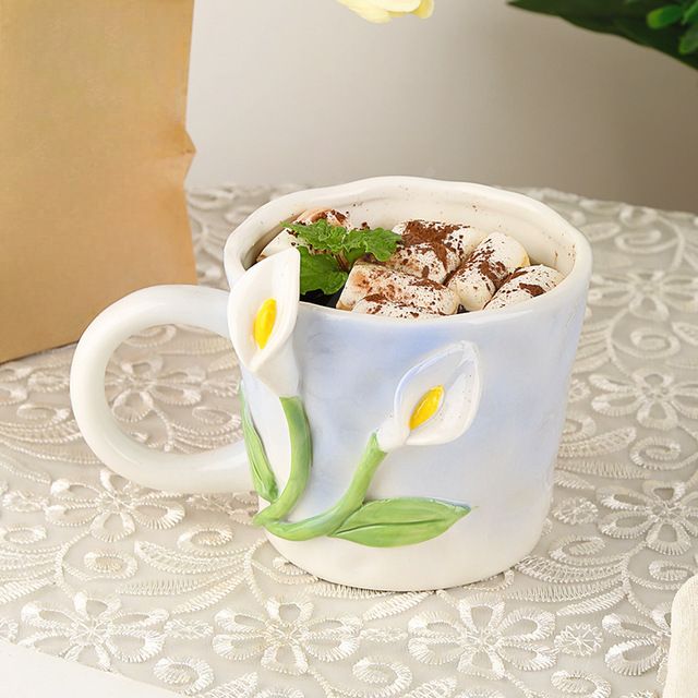 3D Flower Mugs