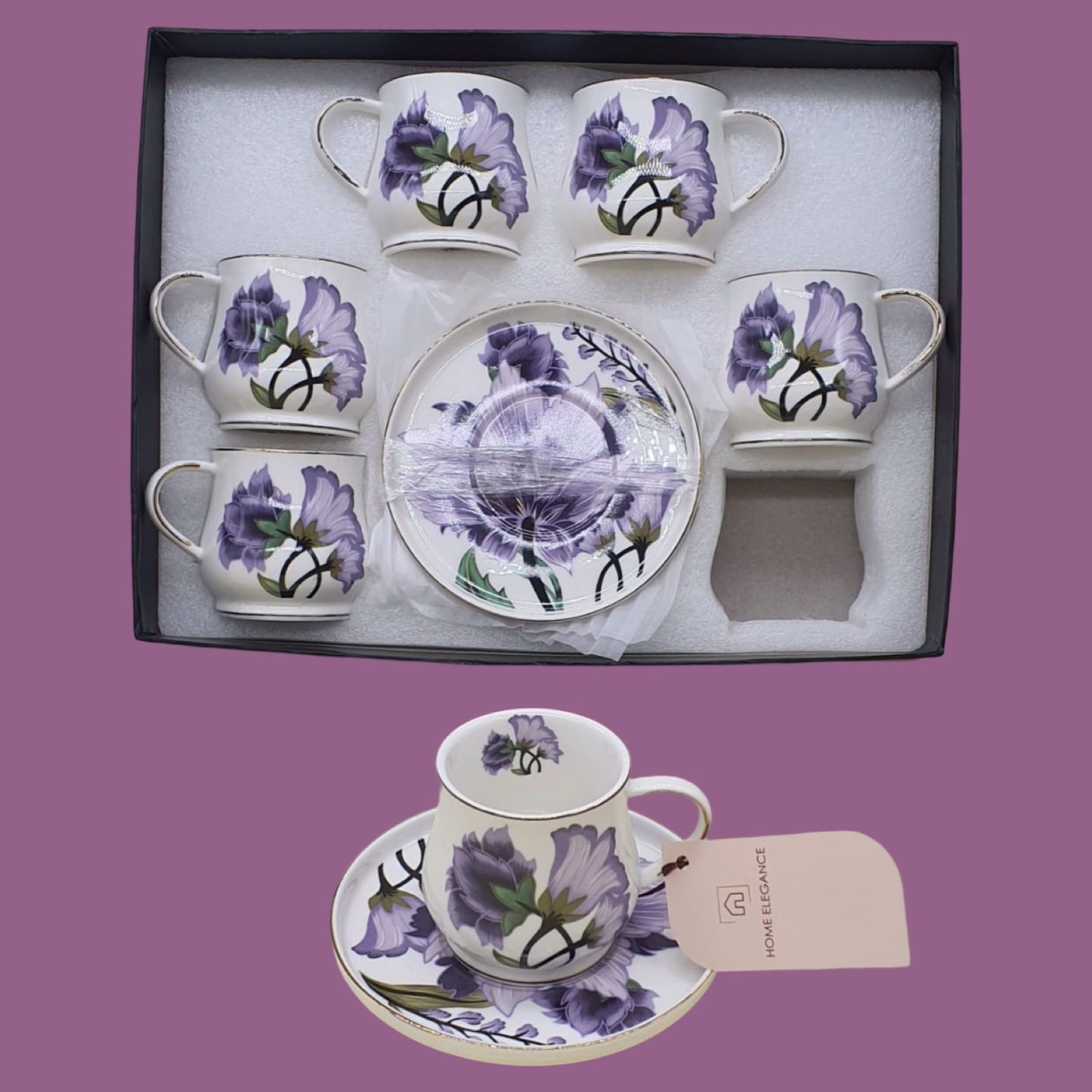 Elegant Floral Brew Set