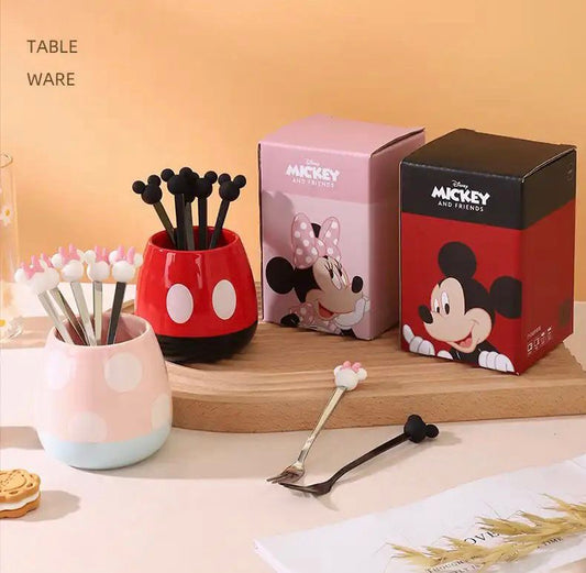 Mickey and Minnie Dessert Forks