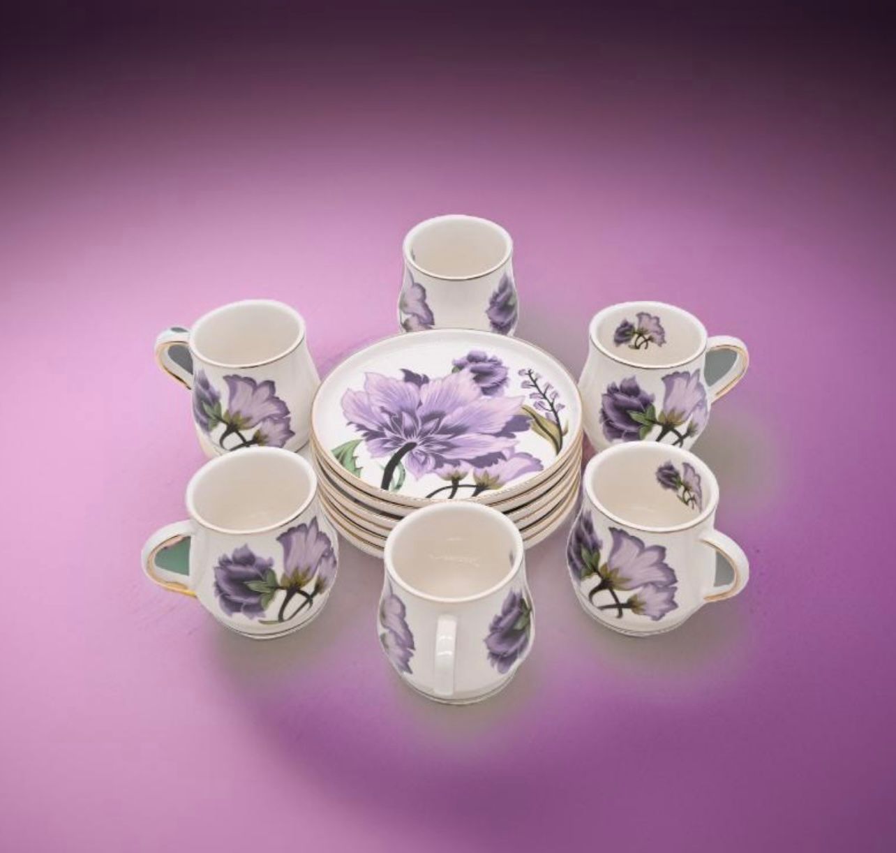 Elegant Floral Brew Set