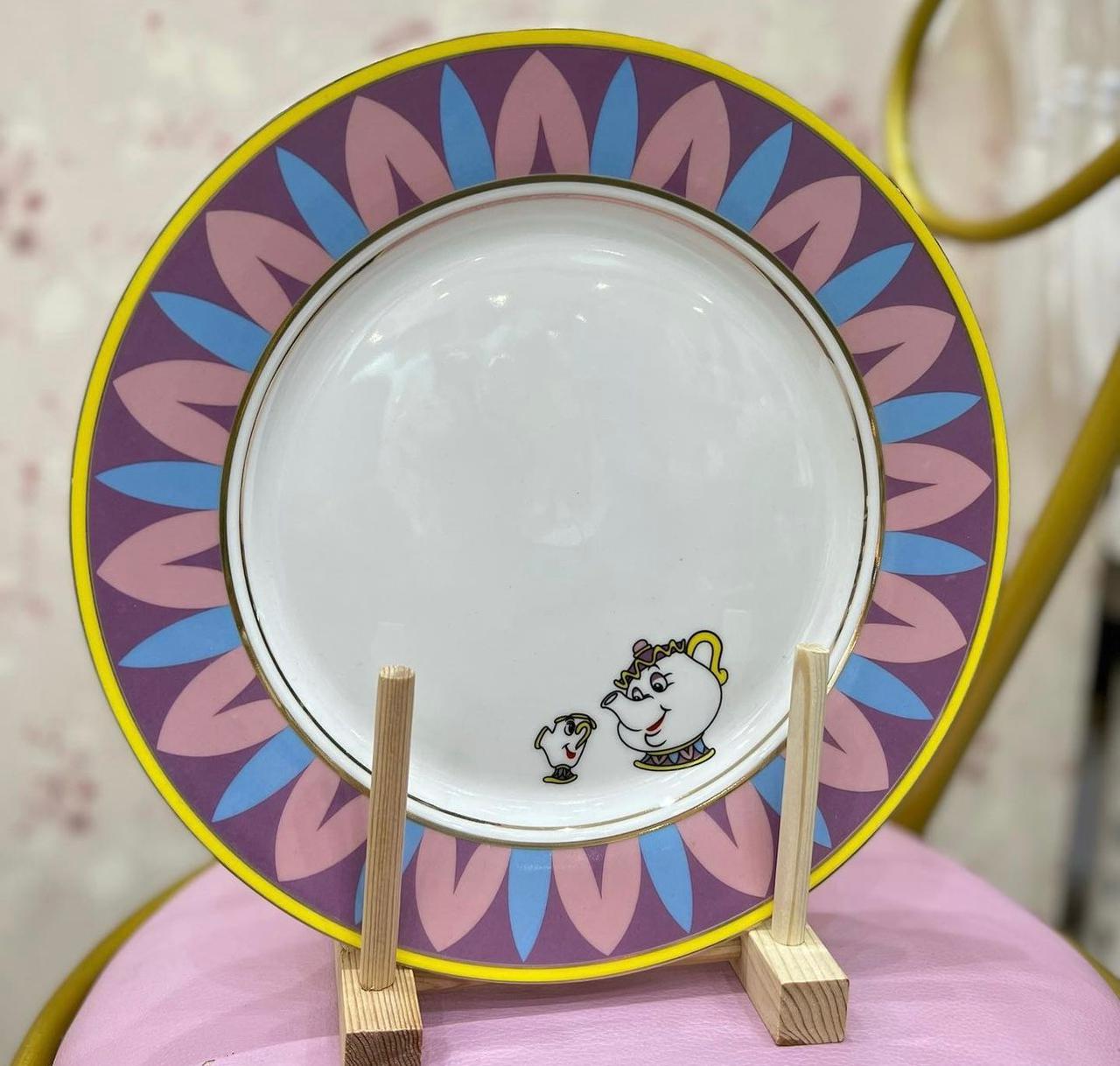 Chip and Mrs. Potts Plates