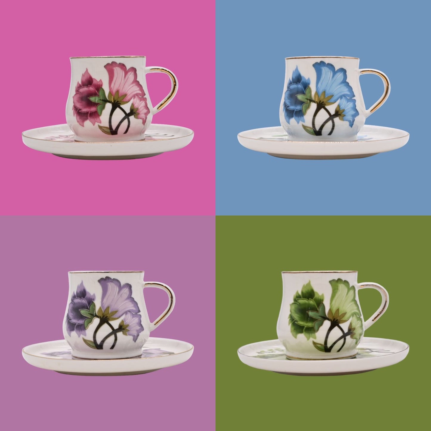 Elegant Floral Brew Set